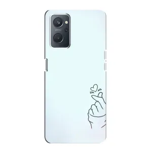 Чохол (Знак сердечка) для Oppo A76 (Сердечко на блакитному)