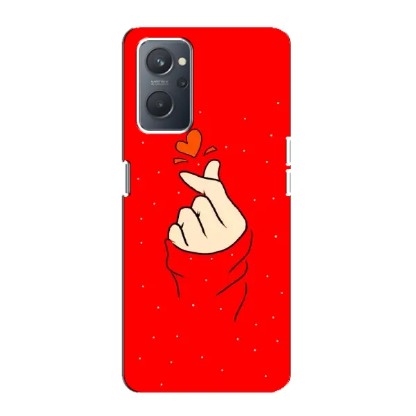 Чехол с рисунком «Сердце на красном» для OPPO A76 Чехол с рисунком «Сердце на красном» для OPPO A76