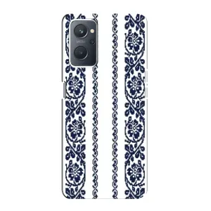 Силиконовый Чехол на Oppo A76 с картинкой Вышиванки (Синяя вышиванка)