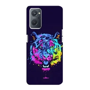 Силіконовий бампер з картинкою звірів для Oppo A76 (Тигр-Арт)