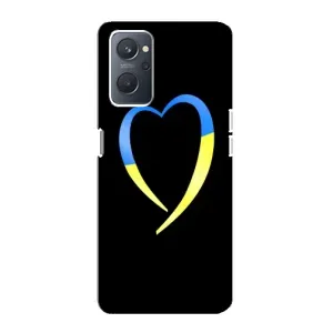 Силиконовый Чехол на Oppo A76 (Я-Украина) (Украинское сердце)
