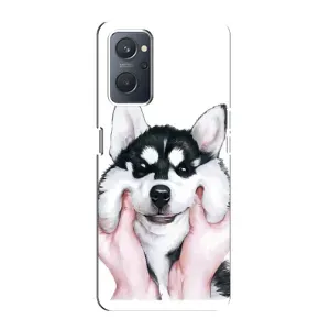 Бампер для Oppo A76 з картинкою "Песики" (Собака Хаскі)