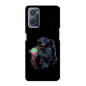 Силіконовый Чохол з принтом "Космонавти" на Oppo A76 (В руках земля)