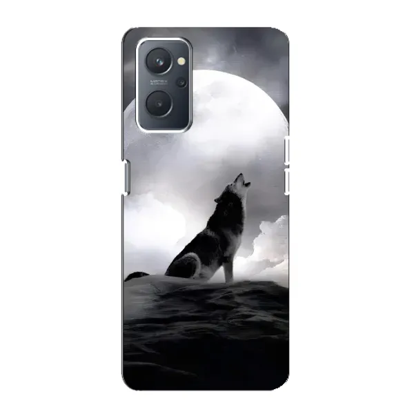 Чехол с рисунком «Волк и луна» для OPPO A76