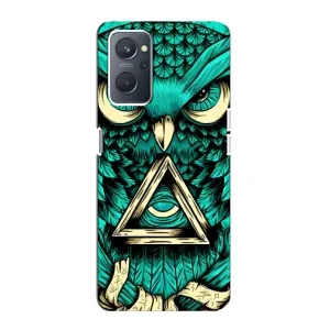 Чохли з принтом СОВИ для Oppo A76 (Зелена сова)