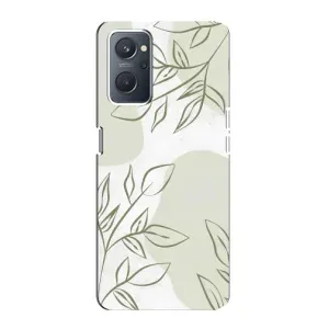 Чохол квітковий дизайн для Oppo A76 (Зелений дизайн)