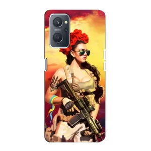 ЗСУ Чехлы (TPU) для Oppo A76 (Женщина солдат)