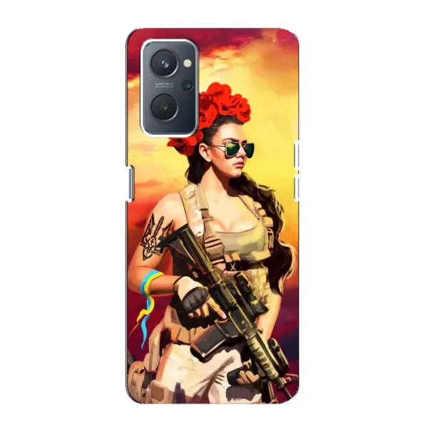 Чехол с рисунком «Женщина солдат» для OPPO A76 Чехол с рисунком «Женщина солдат» для OPPO A76