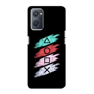 Чехол с рисунком «Значки Sony» для OPPO A76