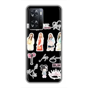 Чохли з картинкою для Oppo A77 (Арт блекпінг)