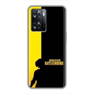 Чохол (TPU) з картинкою "Лого Пабг" на Оппо А77 (Battlegrounds)
