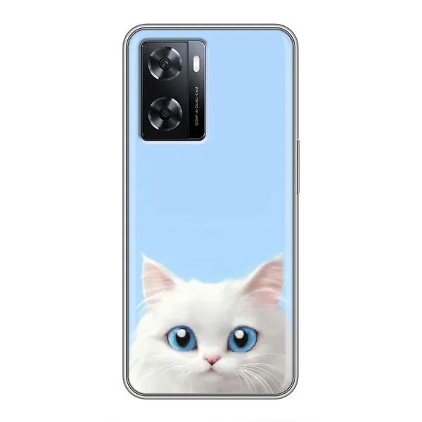 Чехол с рисунком «Белый кот» для OPPO A77 Чехол с рисунком «Белый кот» для OPPO A77