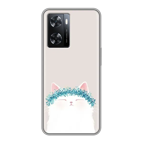 Чехол с рисунком «Белый котик» для OPPO A77 Чехол с рисунком «Белый котик» для OPPO A77