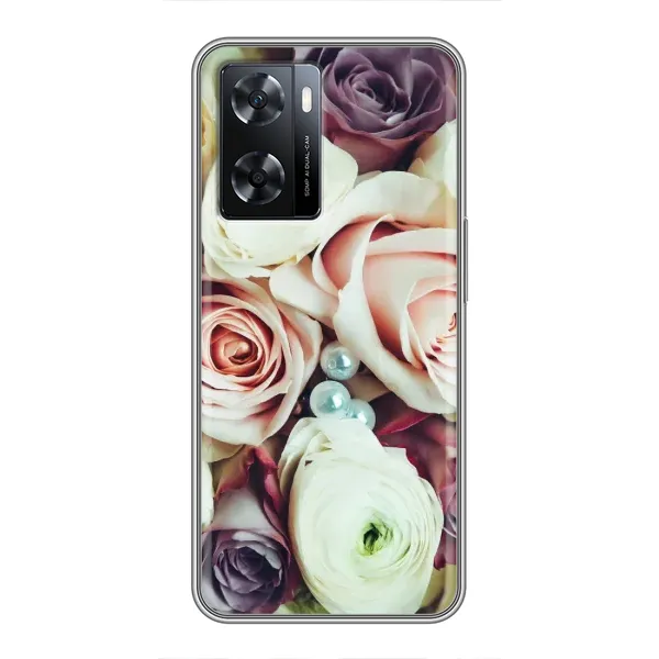 Чехол с рисунком «Букет РОЗ» для OPPO A77