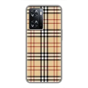 Чехол с рисунком «Burberry стиль» для OPPO A77