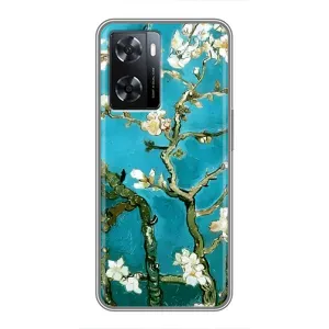 Чехол с принтом САКУРЫ на Oppo A77 (Цветение Сакуры)