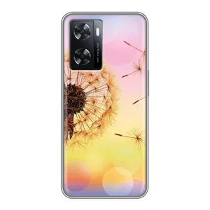 Силиконовый Чехол с одуванчиками на Oppo A77 (Цветок-одуванчик)