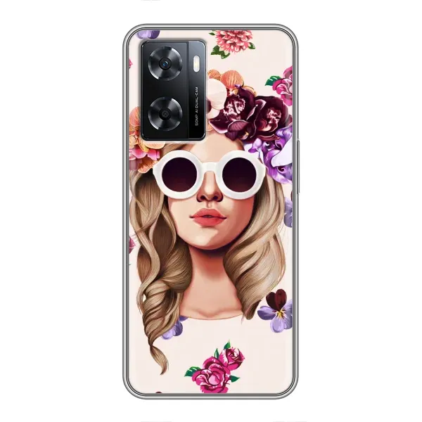 Чехол с рисунком «Девушка в очках» для OPPO A77 Чехол с рисунком «Девушка в очках» для OPPO A77