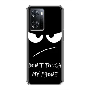 Чехол с прикольным текстом на Oppo A77 (Dont)