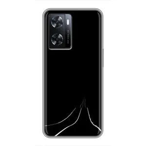 Чехол с картинками на черном фоне для Oppo A77 (Дорога)