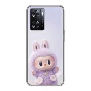 Чехол с принтом Лабубу для Oppo A77 (Фиолетовый Лабубу)