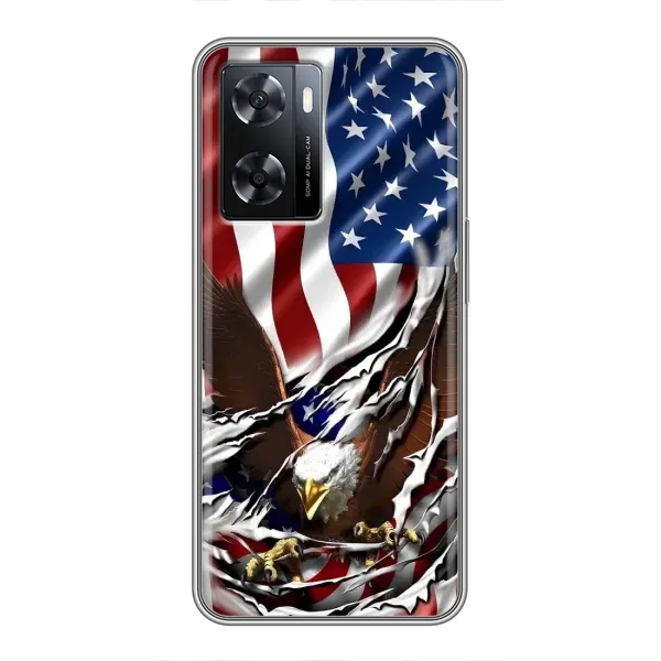 Чехол с рисунком «Флаг USA» для OPPO A77
