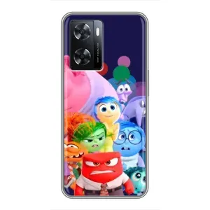 Чехол Головоломка для Oppo A77 - (AlphaPrint) (Герои головоломки)