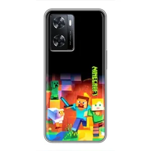 Чохли для Oppo A77 (Персонажі МайнКрафт) (Герой Майнкрафт)