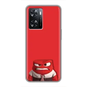 Чехол Головоломка для Oppo A77 - (AlphaPrint) (Гнев)