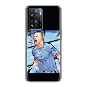 Чохли з принтом на Oppo A77 Футболіст (гол Ерлінг Холанд)