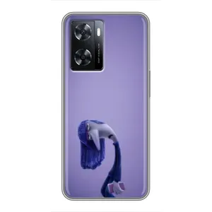 Чехол Головоломка для Oppo A77 - (AlphaPrint) (Хандра)