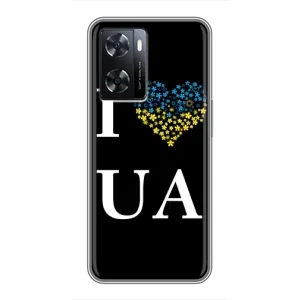 Силиконовый Чехол на Oppo A77 (Я-Украина) (I Love UA)
