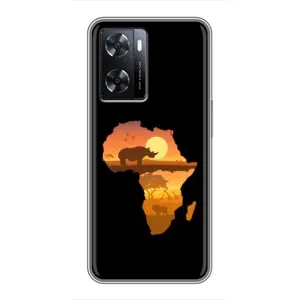 Летний Чехол на Oppo A77 (Карта)