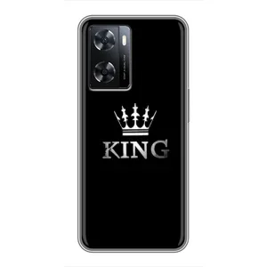 Чехол (Корона на чёрном фоне) для Оппо А77 (KING)