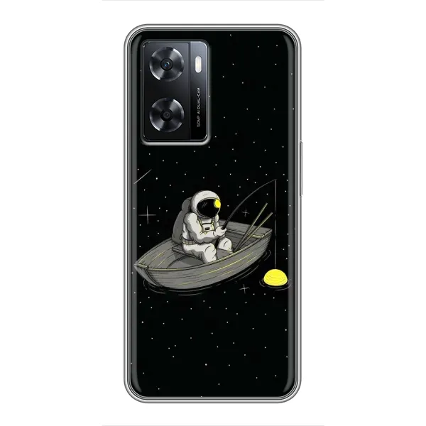 Чехол с рисунком «Космонавт на рыбалке» для OPPO A77 Чехол с рисунком «Космонавт на рыбалке» для OPPO A77
