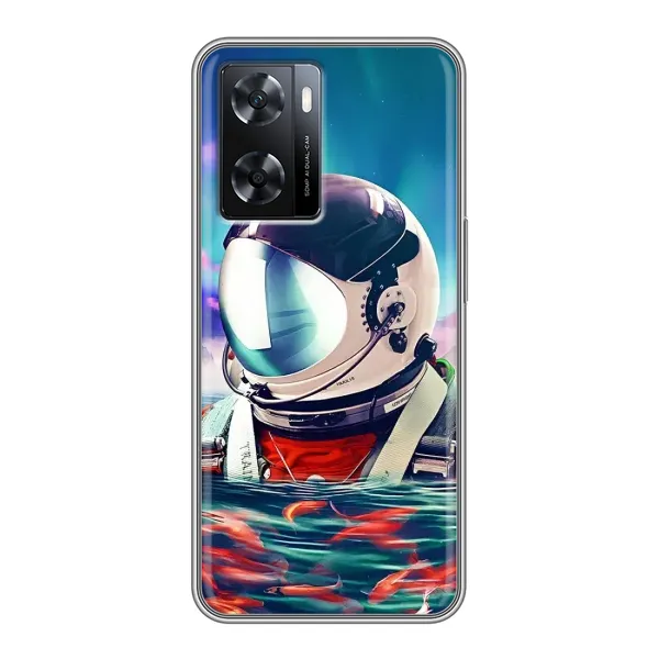 Чехол с рисунком «Космонавт в воде» для OPPO A77 Чехол с рисунком «Космонавт в воде» для OPPO A77