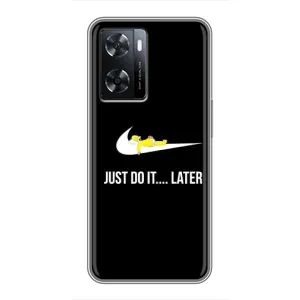 Силиконовый Чехол на Oppo A77 с картинкой Nike (Later)