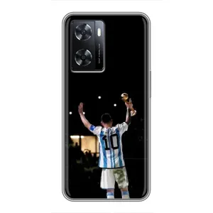 Чохли Лео Мессі Аргентина для Oppo A77 (Лео Чемпіон)