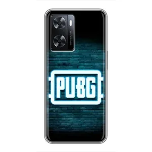 Чохол (TPU) з картинкою "Лого Пабг" на Оппо А77 (Лого PUBG)
