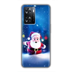 Чехлы на Новый Год Oppo A77 (Маленький Дед Мороз)