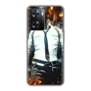 Чохол з картинкою "Герой Pubg" на Oppo A77 (Man Пубг)