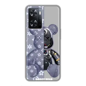 Силиконовый чехол для Oppo A77 (Медведь Louis Vuitton)