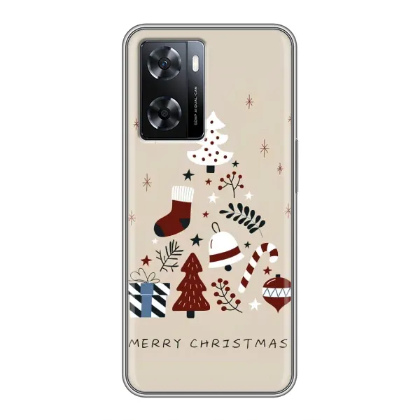 Чехол с рисунком «Merry Christmas» для OPPO A77 Чехол с рисунком «Merry Christmas» для OPPO A77