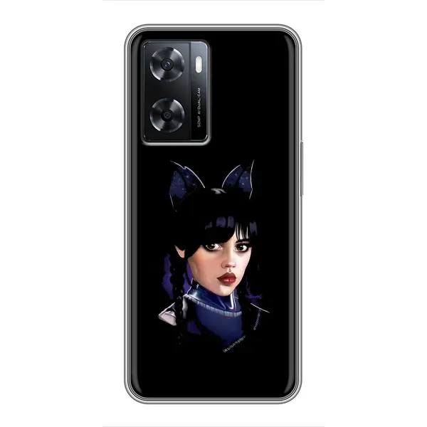 Чехол с рисунком «Милая Уэнсдей» для OPPO A77 Чехол с рисунком «Милая Уэнсдей» для OPPO A77