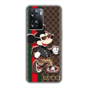 Чехлы Бренд GUCCI для Oppo A77 (Маус Гуччи)
