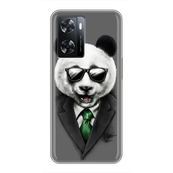 Чехол с рисунком «Панда в очках» для OPPO A77 Чехол с рисунком «Панда в очках» для OPPO A77