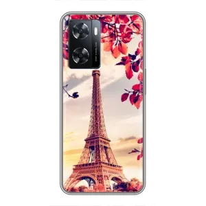 Чехол с Эйфелевой башней на Oppo A77 (Paris photo)