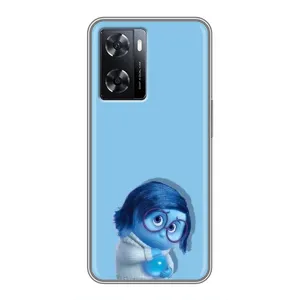 Чехол Головоломка для Oppo A77 - (AlphaPrint) (Печаль)