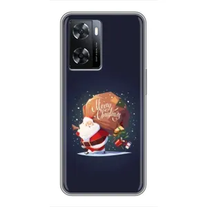 Чехол Санта Клаус для Oppo A77 (Подарки от Санты)