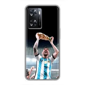 Чохли Лео Мессі Аргентина для Oppo A77 (Щасливий Мессі)